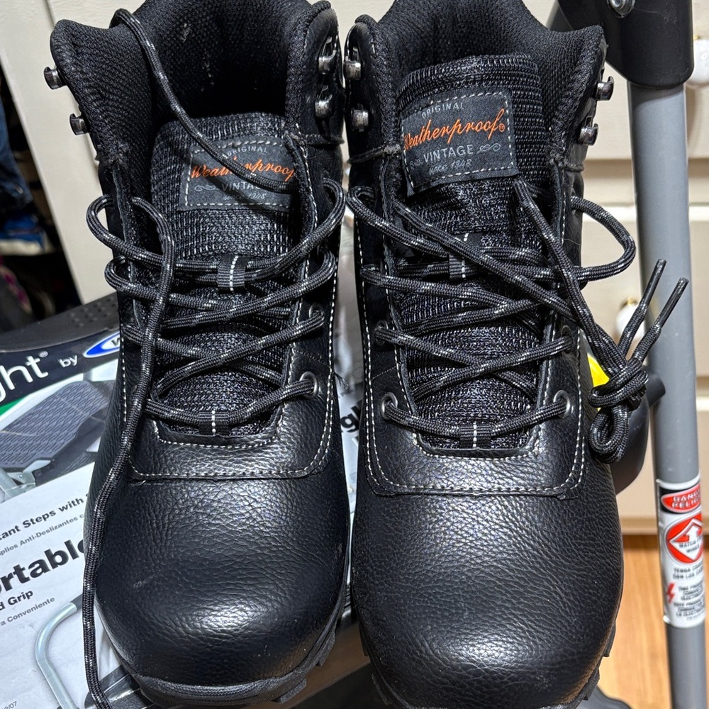 Weatherproof Black Textured Boots